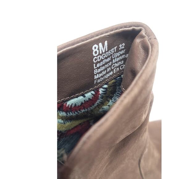 Rockport Cobb Hill brown leather heeled boots women's size 8 - Picture 5 of 7